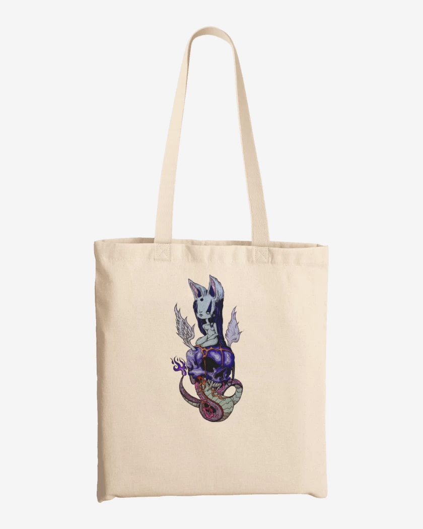 Totebag Blanco de The great skull