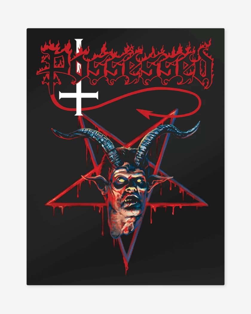 Print metalico Possessed Live 1986