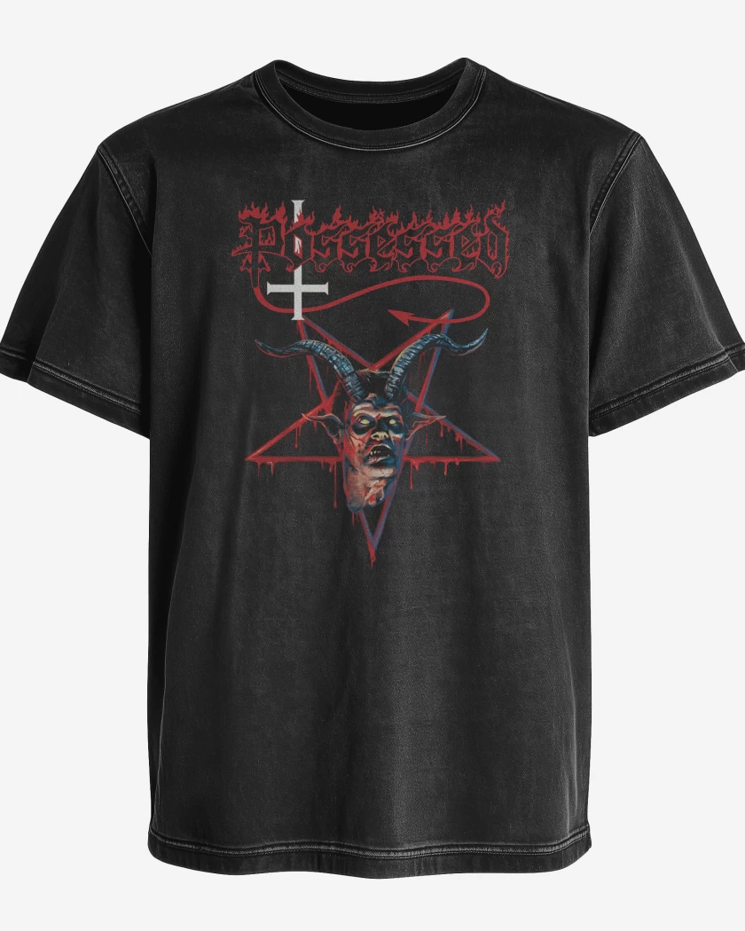 Polera desgastada Possessed Live 1986