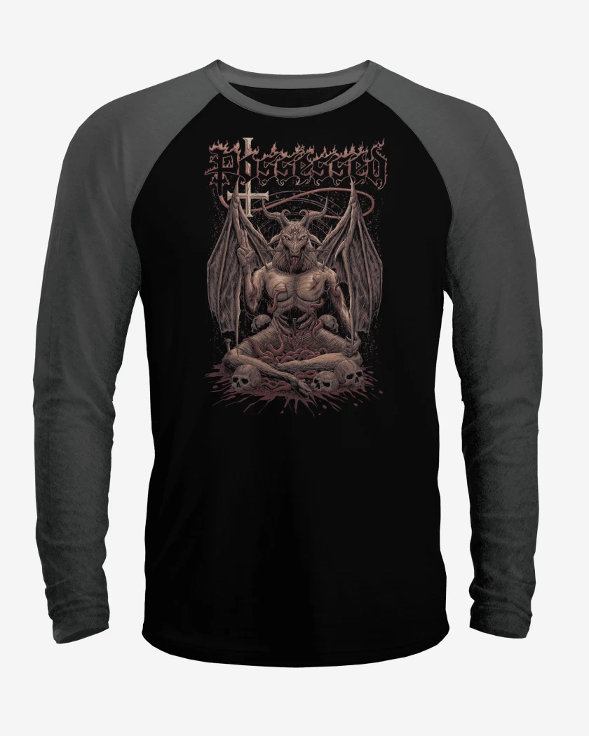 Polera Raglan Possessed Baphomet