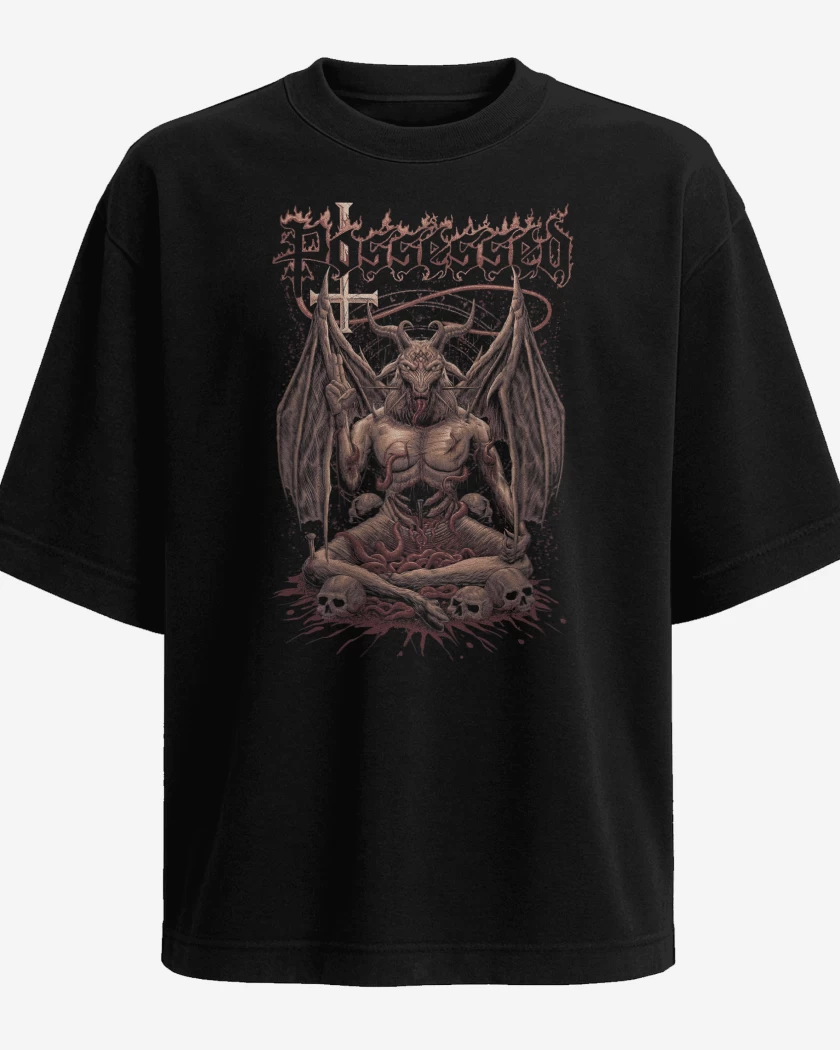 Polera Oversize Possessed Baphomet