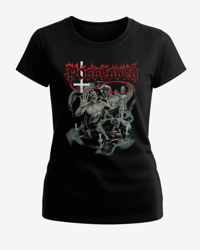 Polera de Mujer Negro de Possessed Death Metal