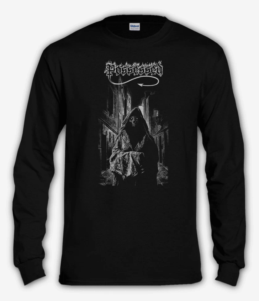 Polera manga larga Negro de Possessed Ripper
