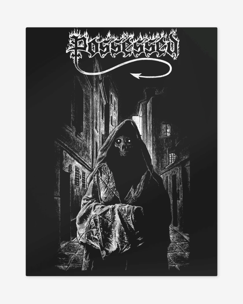 Print metalico Negro de Possessed Ripper
