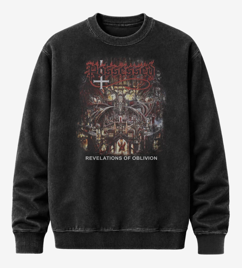 Poleron Polo Acid Wash Negro de Possessed Revelations of Oblivion