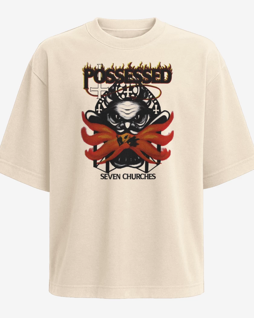 Polera Oversize Possessed 7 Iglesias