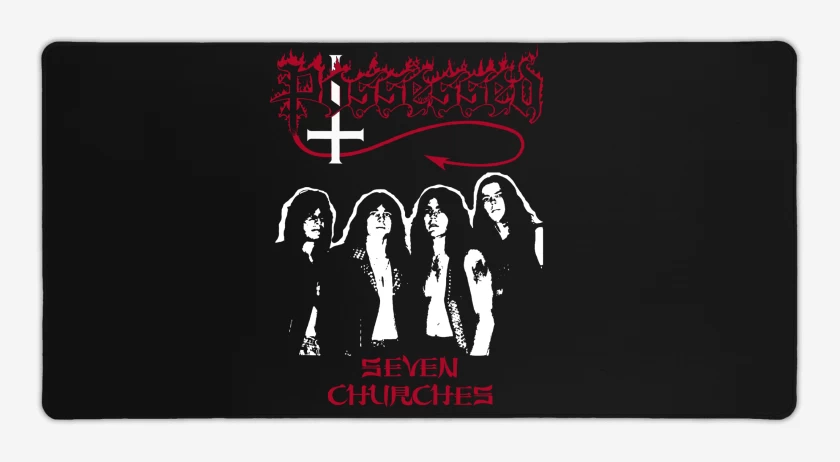 Mouse pad Gamer Negro de Possessed Band