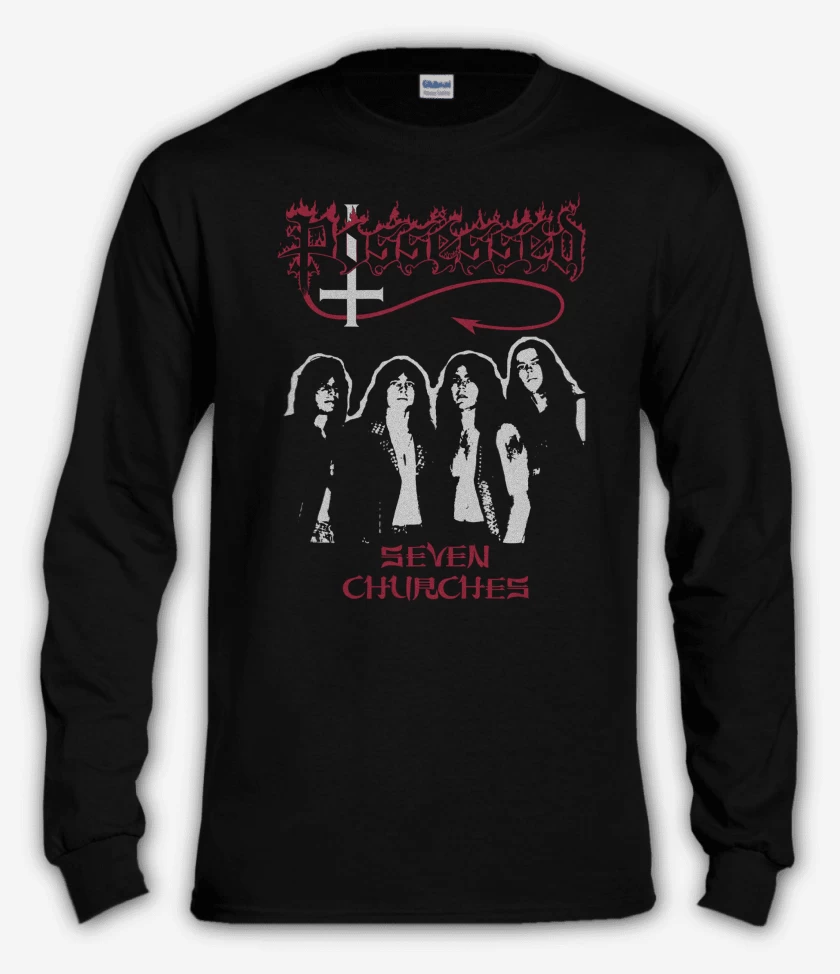 Polera manga larga Negro de Possessed Band