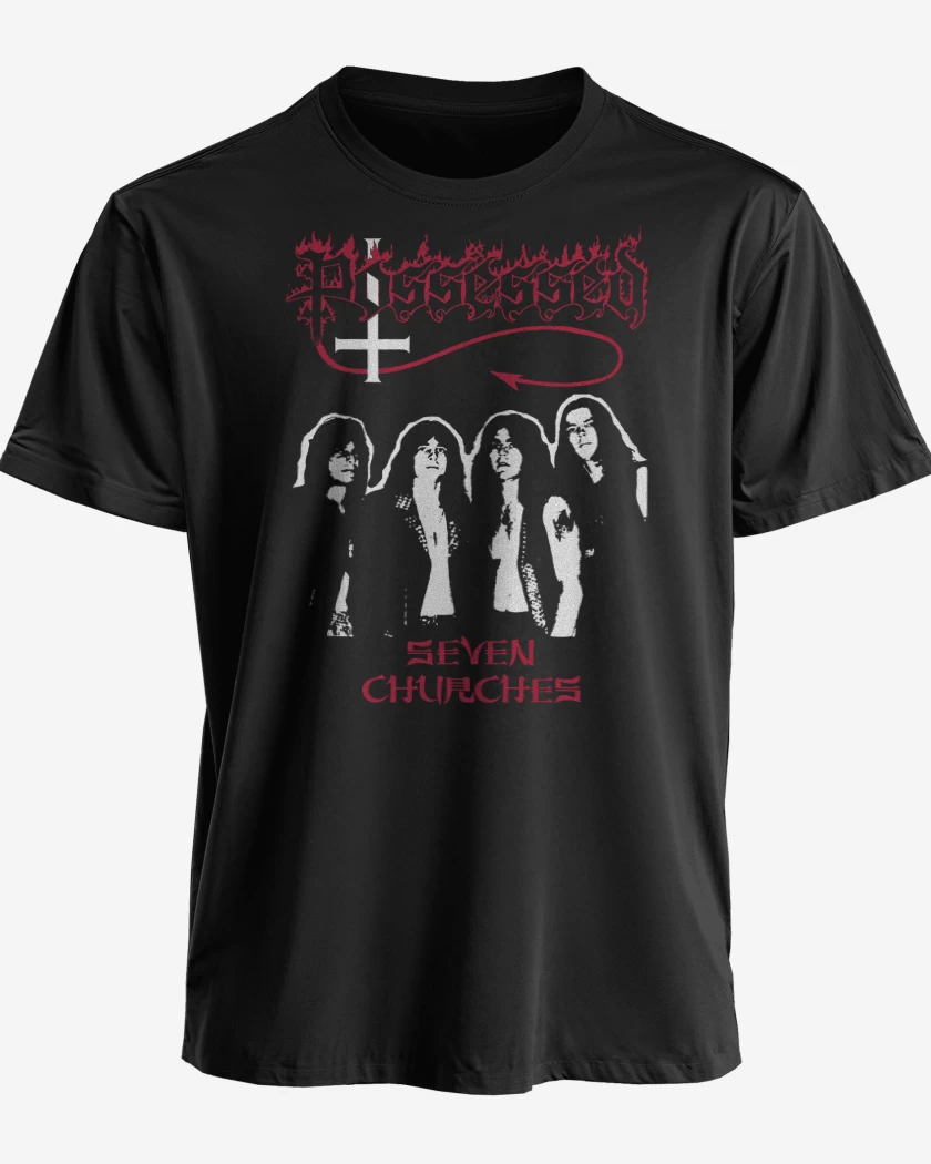 Polera premium Negro de Possessed Band
