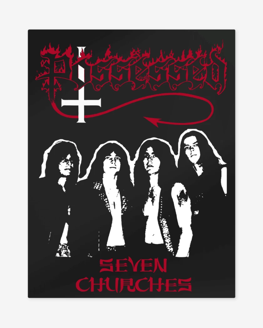 Print metalico Negro de Possessed Band
