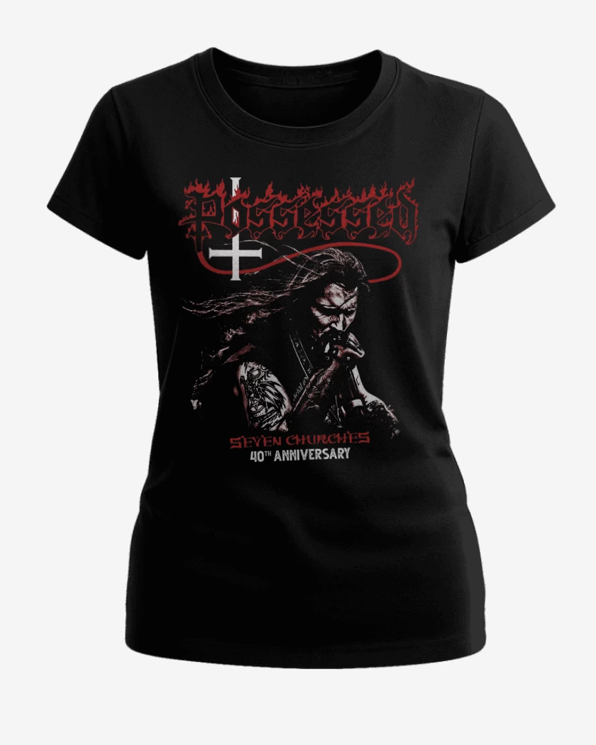 Polera de Mujer Negro de Possessed Jeff Becerra 
