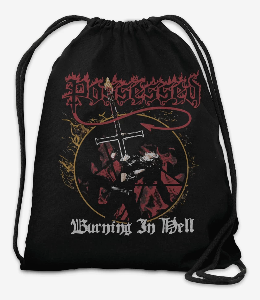 Mochila Negro de Possessed Burning in Hell