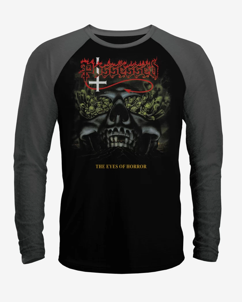 Polera Raglan Possessed The Eyes of Horror