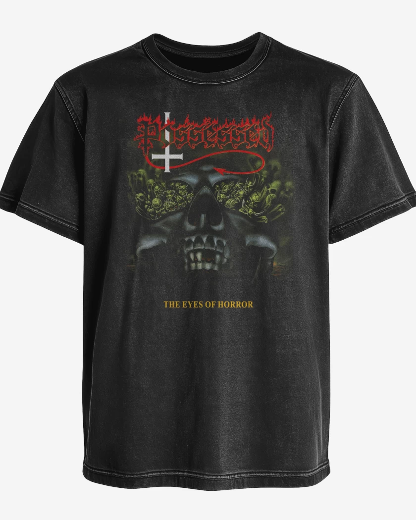 Polera desgastada Possessed The Eyes of Horror