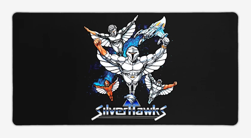 Mouse pad Gamer Negro de Silver Hawks