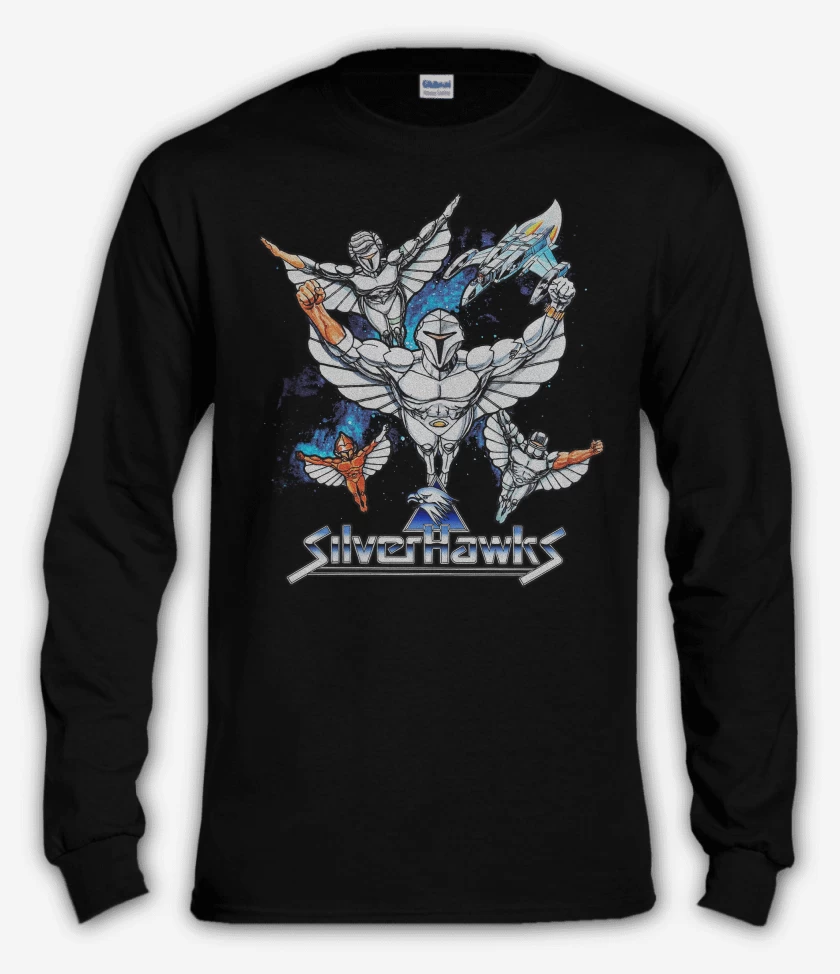 Polera manga larga Negro de Silver Hawks