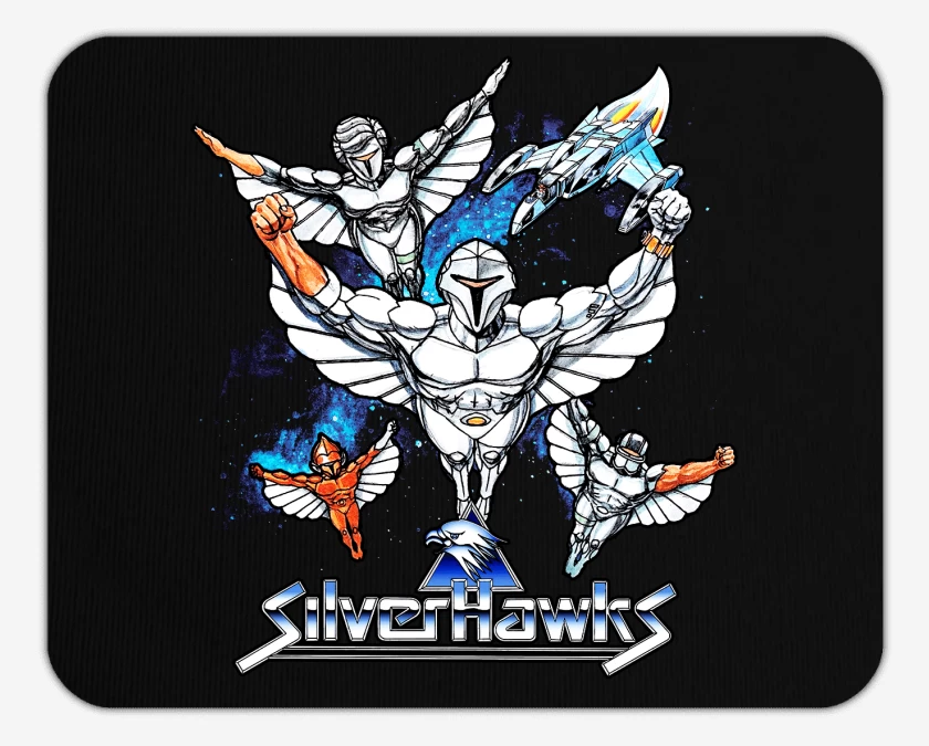 Mousepad Negro de Silver Hawks