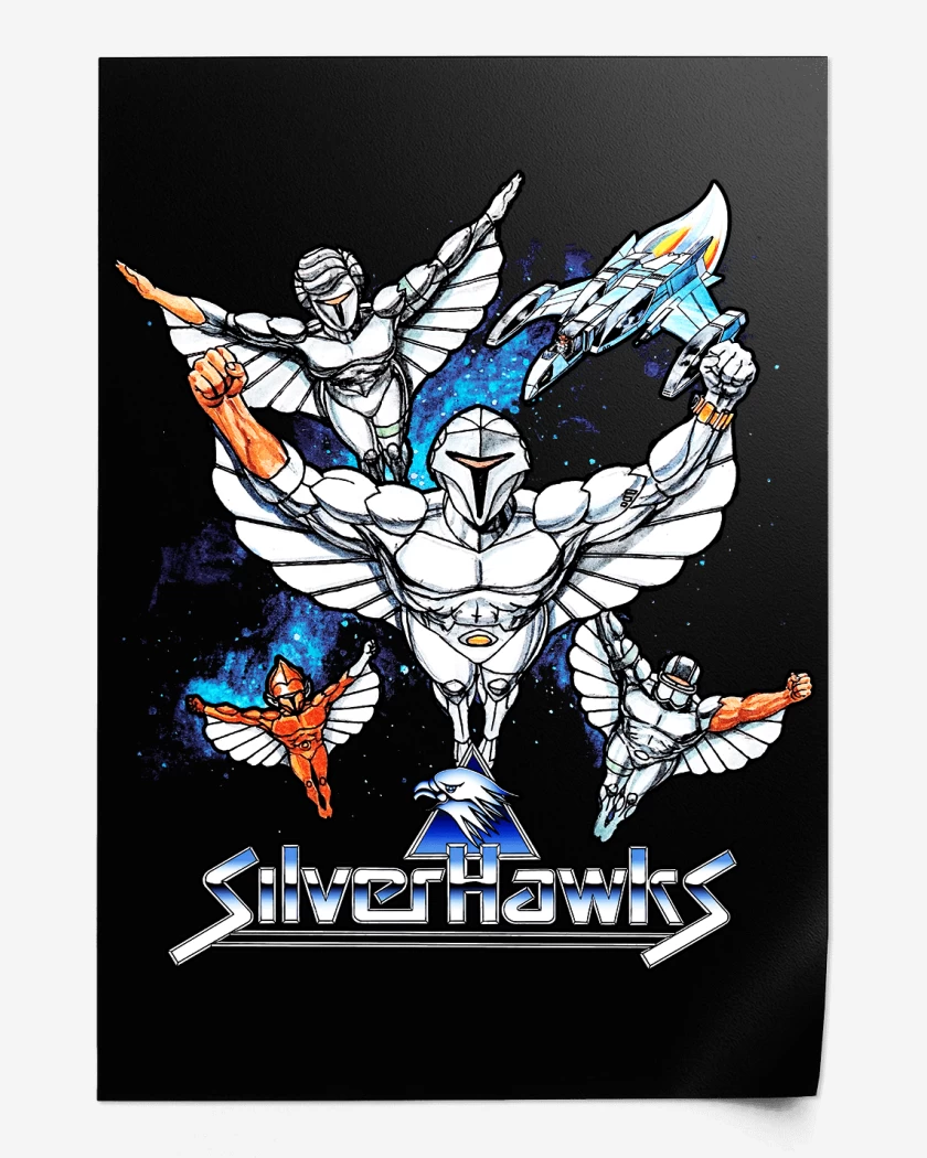 Print Silver Hawks
