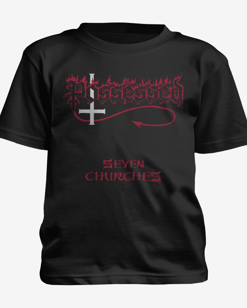 Polera de niño Negro de Possessed Seven Churches