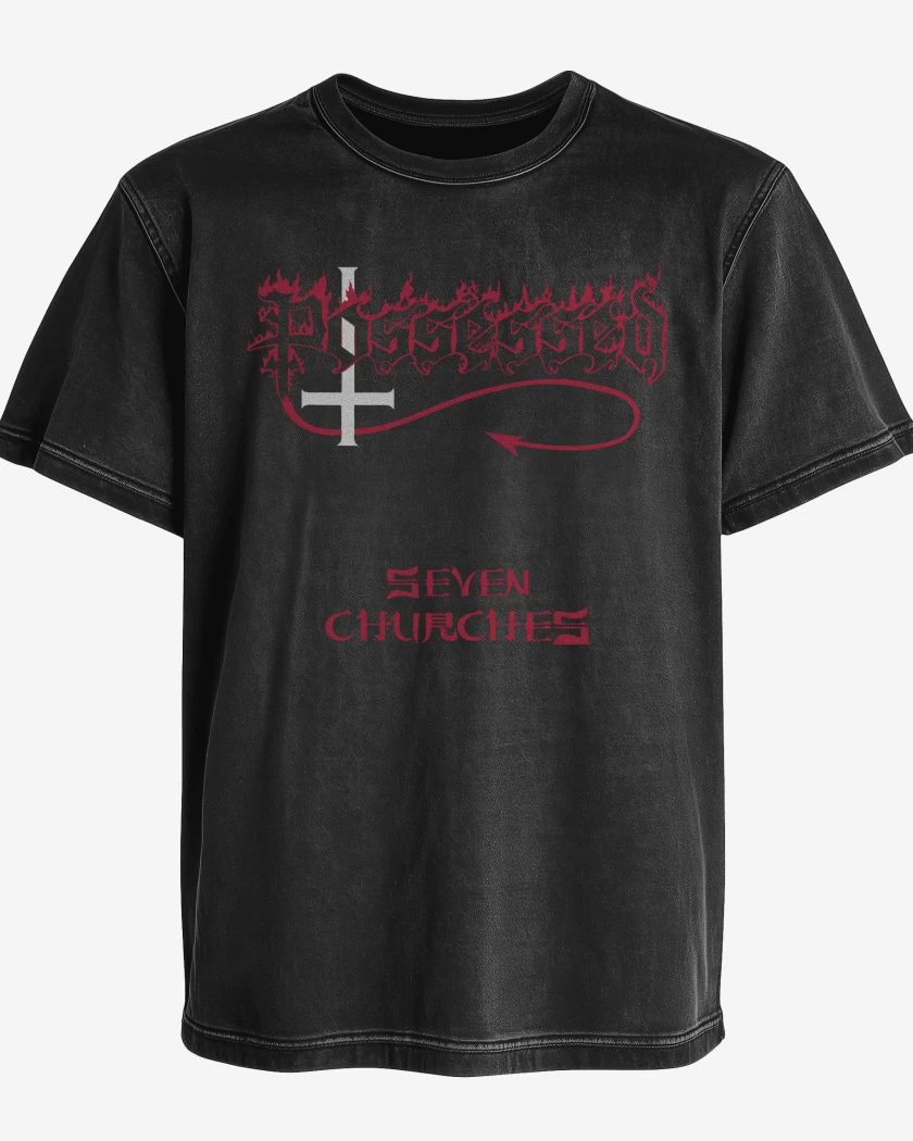 Polera desgastada Possessed Seven Churches