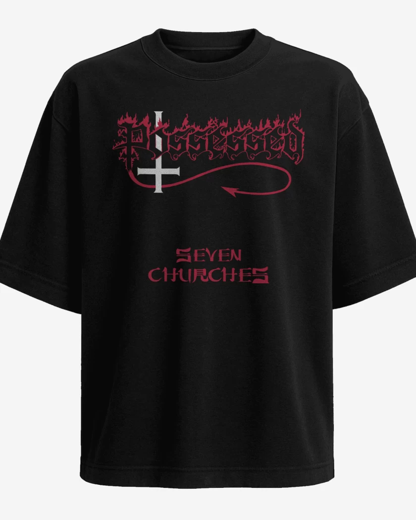 Polera Oversize Possessed Seven Churches