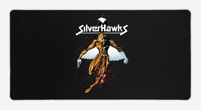 Mouse pad Gamer Negro de Silver Hawks 2