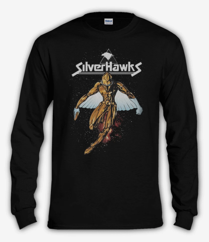Polera manga larga Negro de Silver Hawks 2