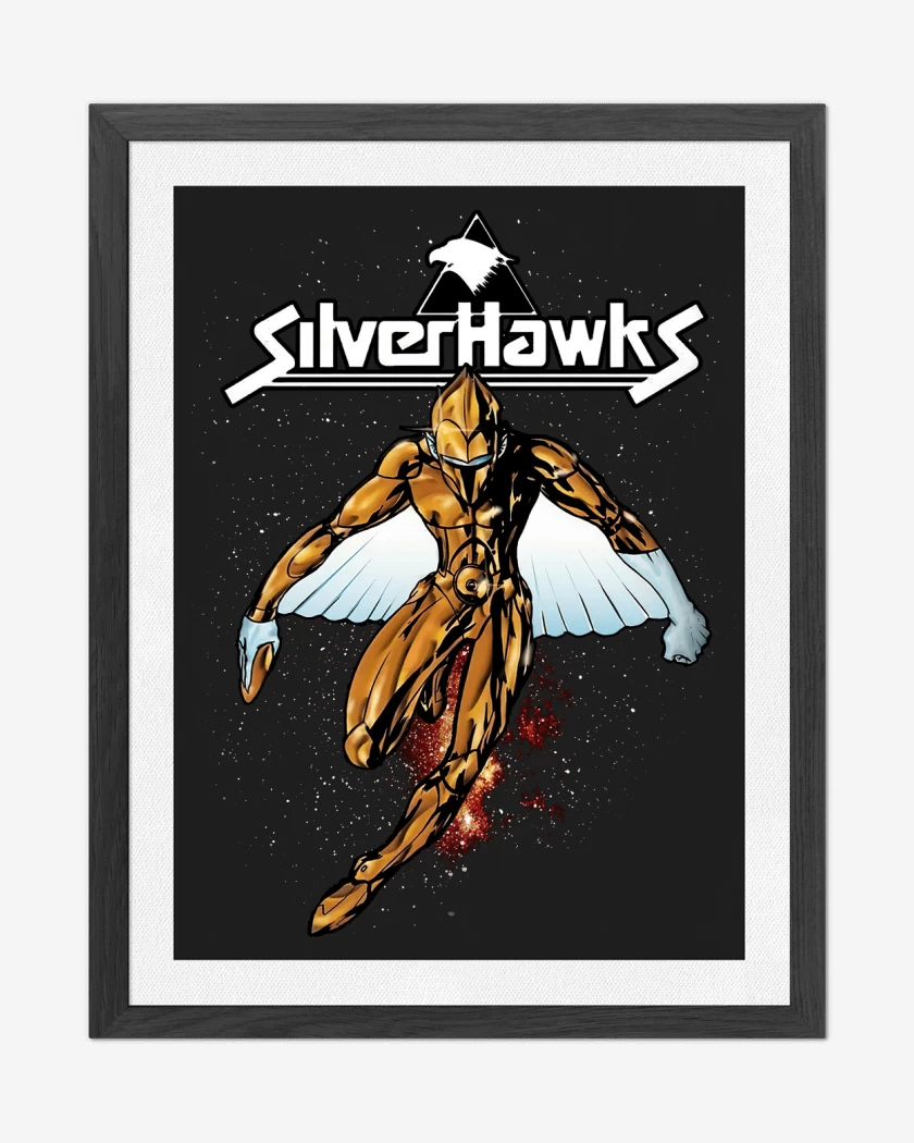 Cuadro decorativo Negro de Silver Hawks 2