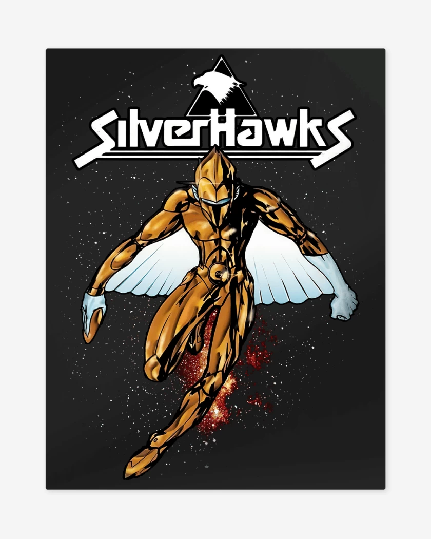 Print metalico Negro de Silver Hawks 2