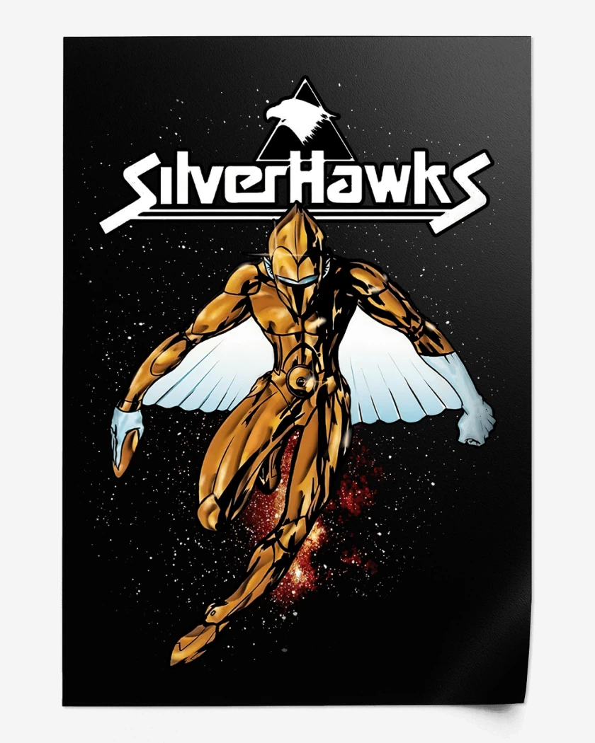 Print Negro de Silver Hawks 2