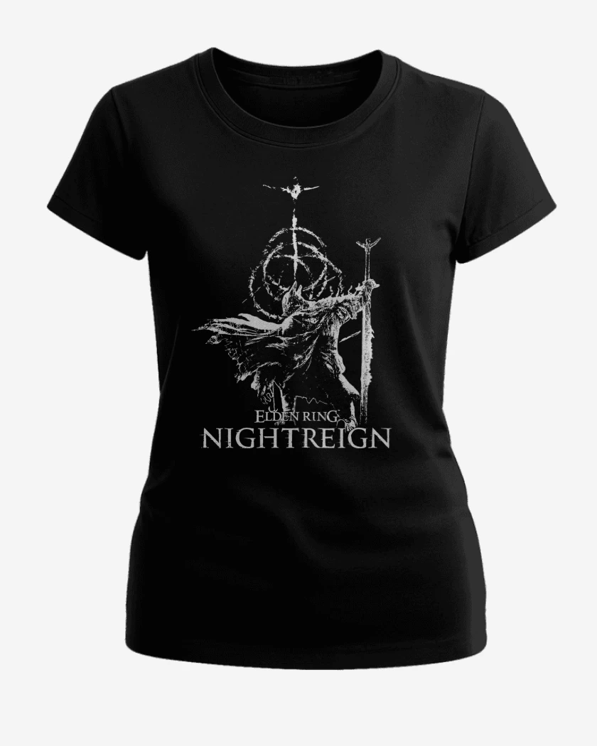 Polera de Mujer Negro de Nightreign Elden Ring