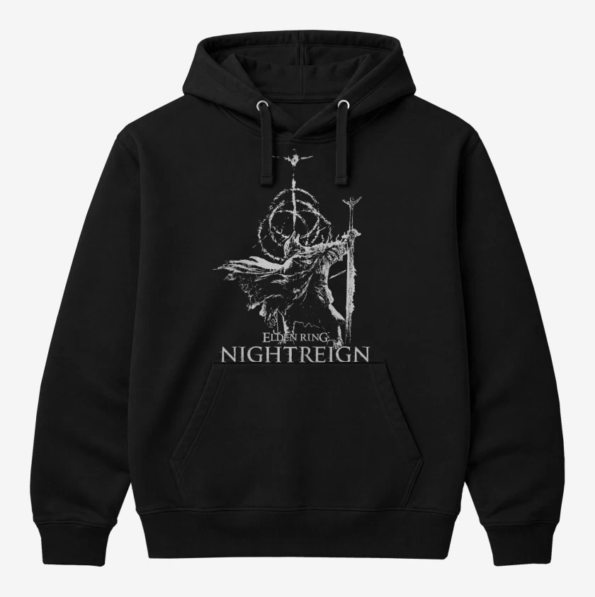 Polerón Canguro Negro de Nightreign Elden Ring