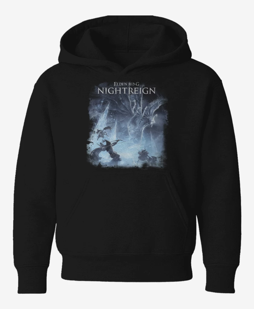 Poleron de niño Negro de Nightreign Caligo Miasma of Night
