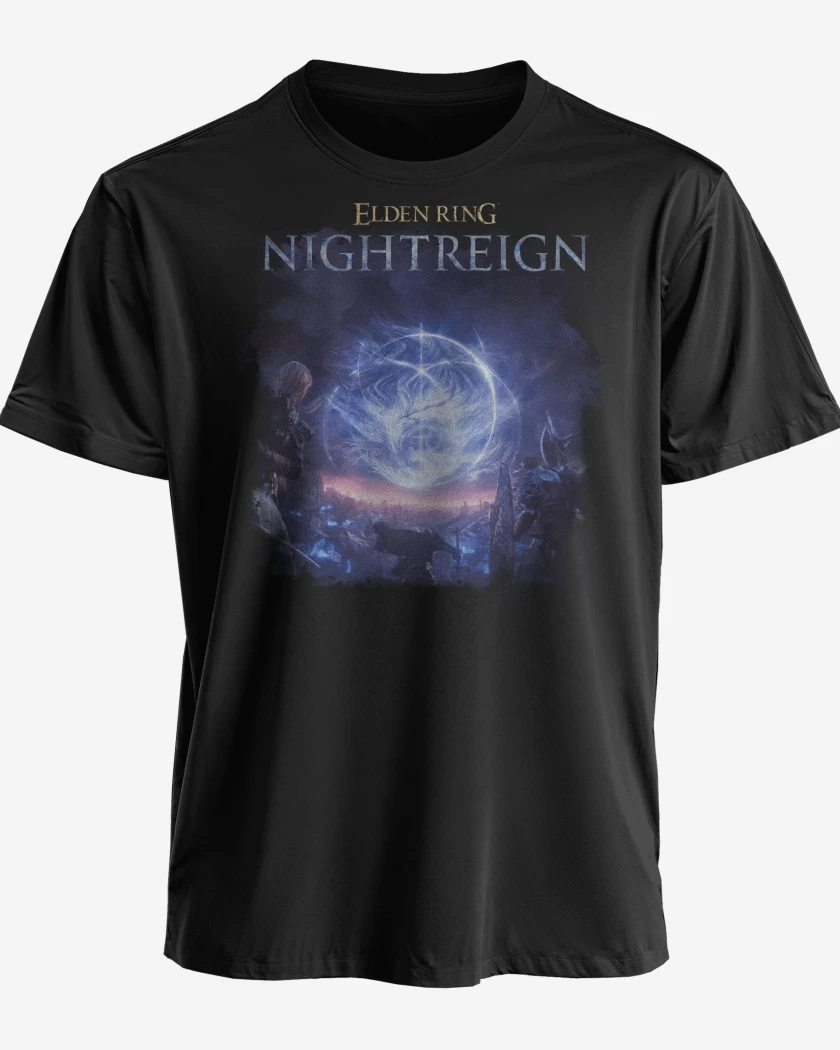 Polera premium Negro de Elden Ring Night Reign