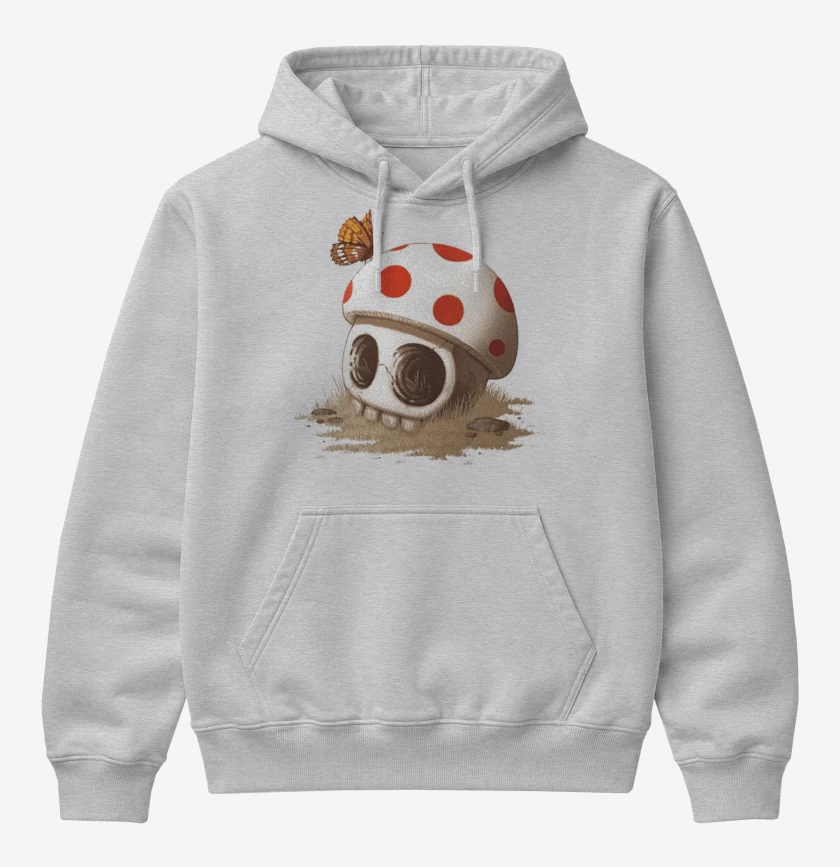 Poleron Canguro básico Gris Melange de Toad