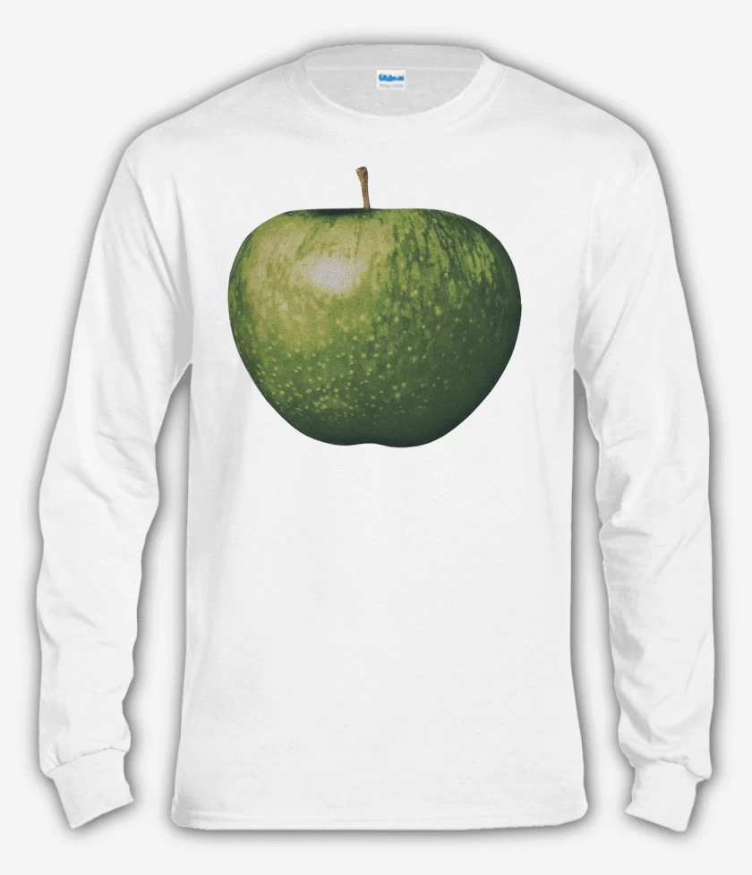 Polera manga larga Blanco de Apple Records