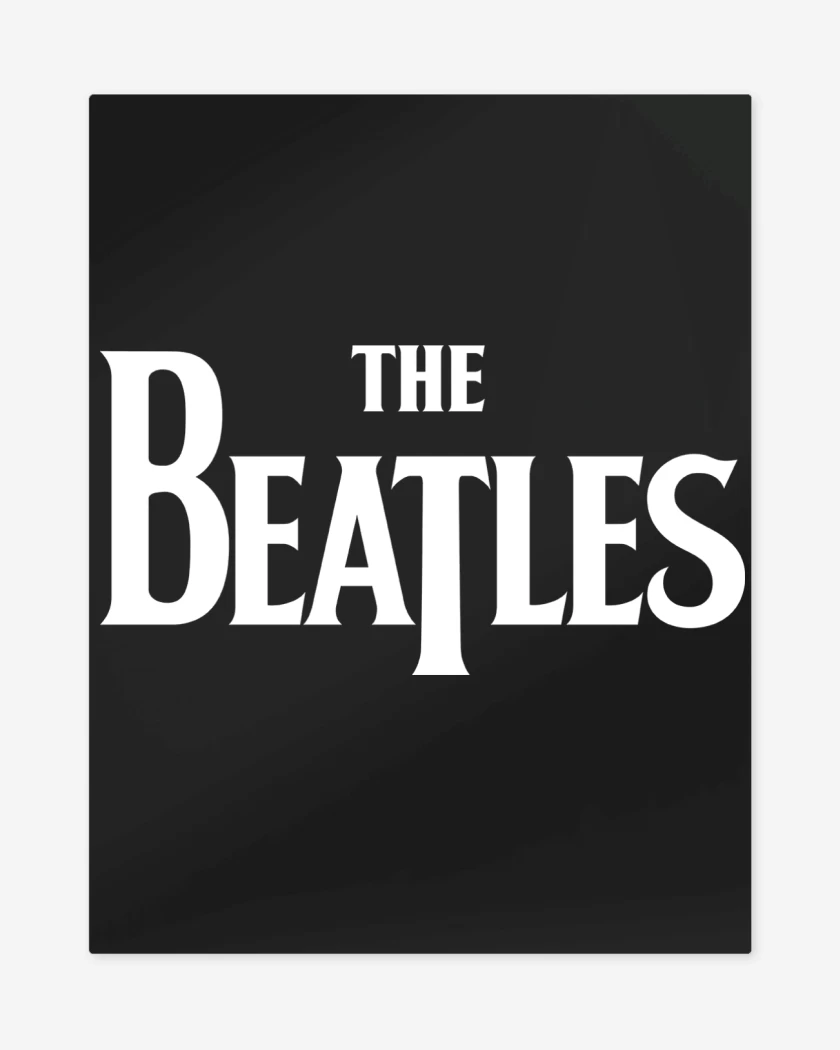 Print metalico The Beatles Logo