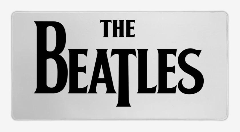Mouse pad Gamer Blanco de The Beatles Logo N
