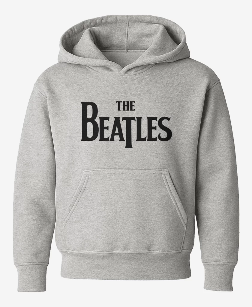 Poleron de niño Gris Melange de The Beatles Logo N