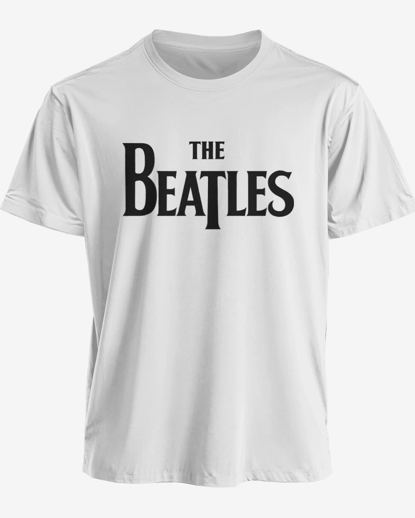 Polera premium Blanco de The Beatles Logo N
