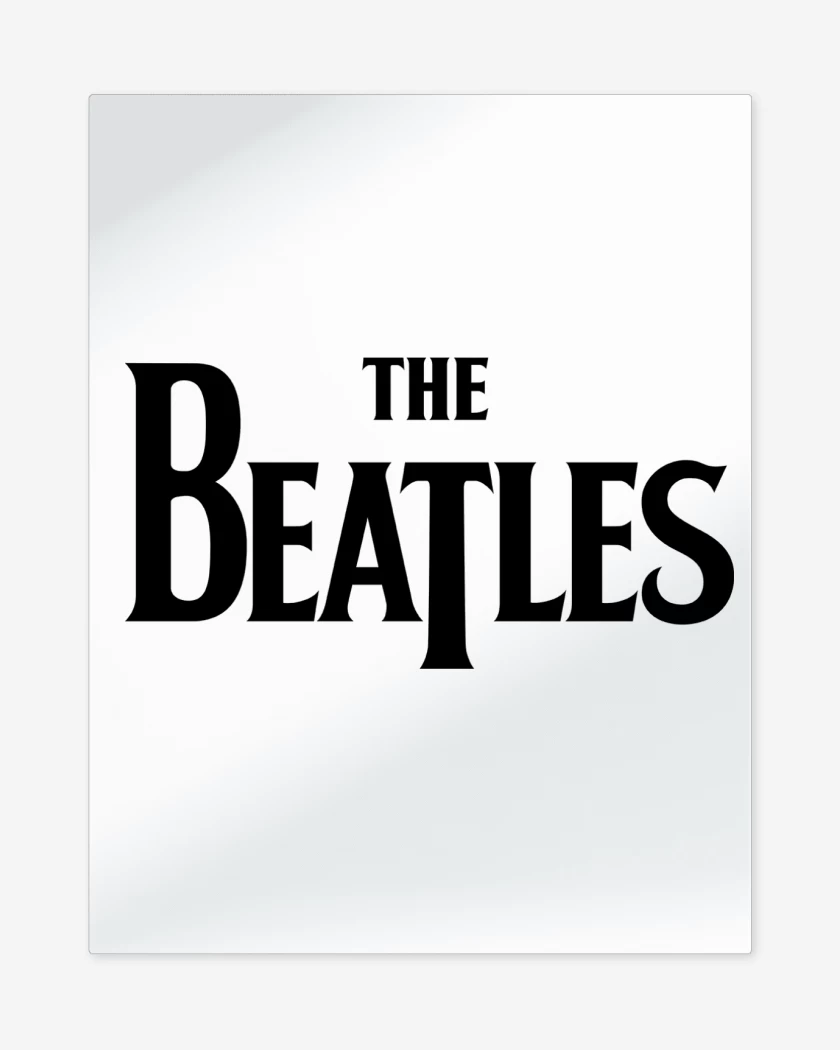 Print metalico The Beatles Logo N