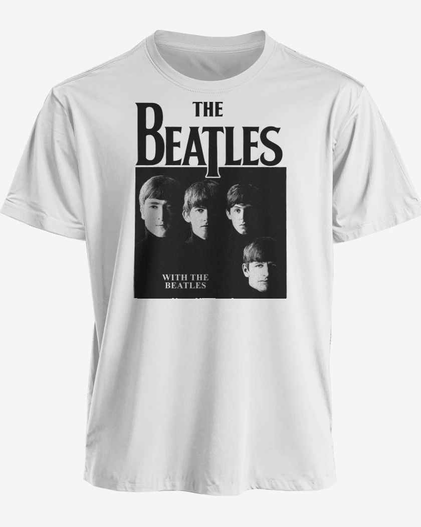 Polera premium Blanco de The Beatles With The Beatles N