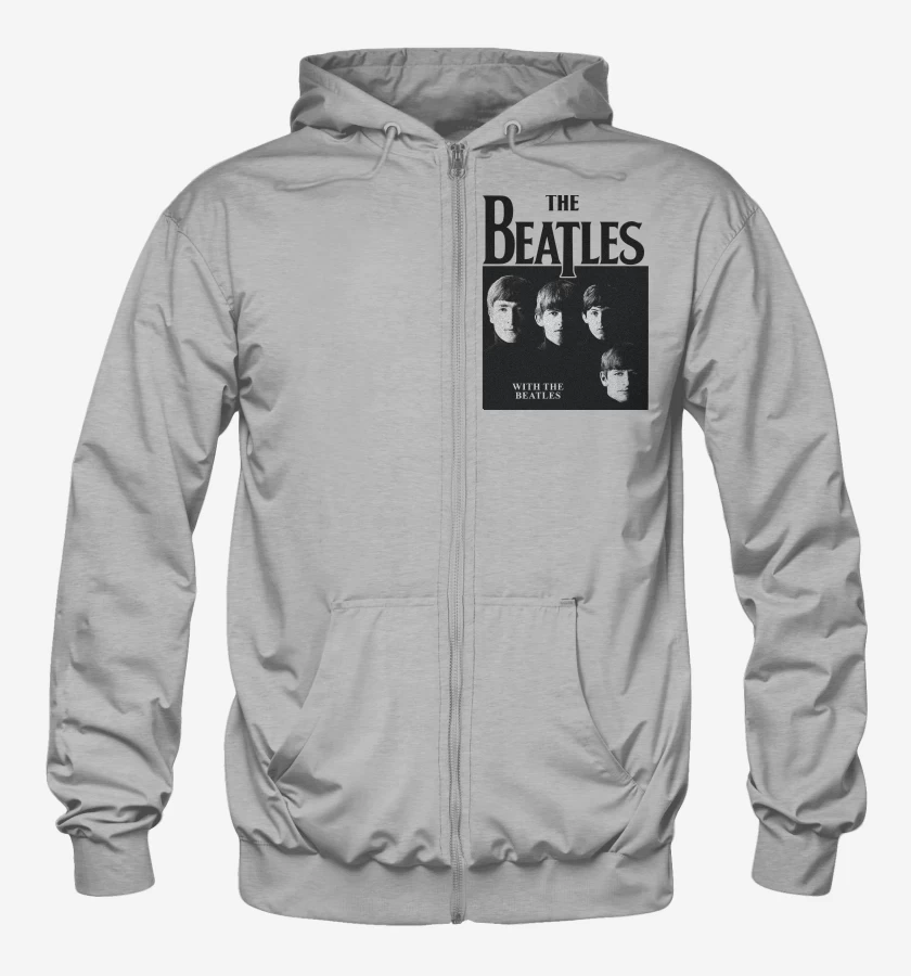 Poleron Canguro con cierre The Beatles With The Beatles N