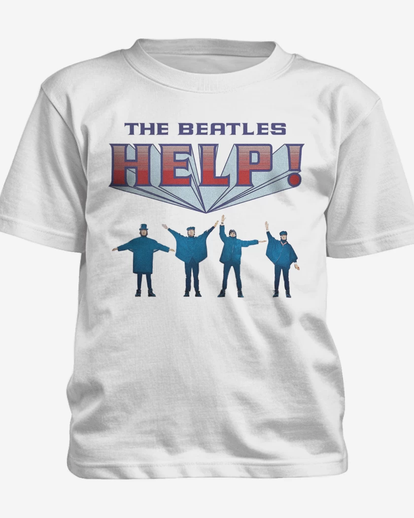 Polera de niño Blanco de The Beatles Help