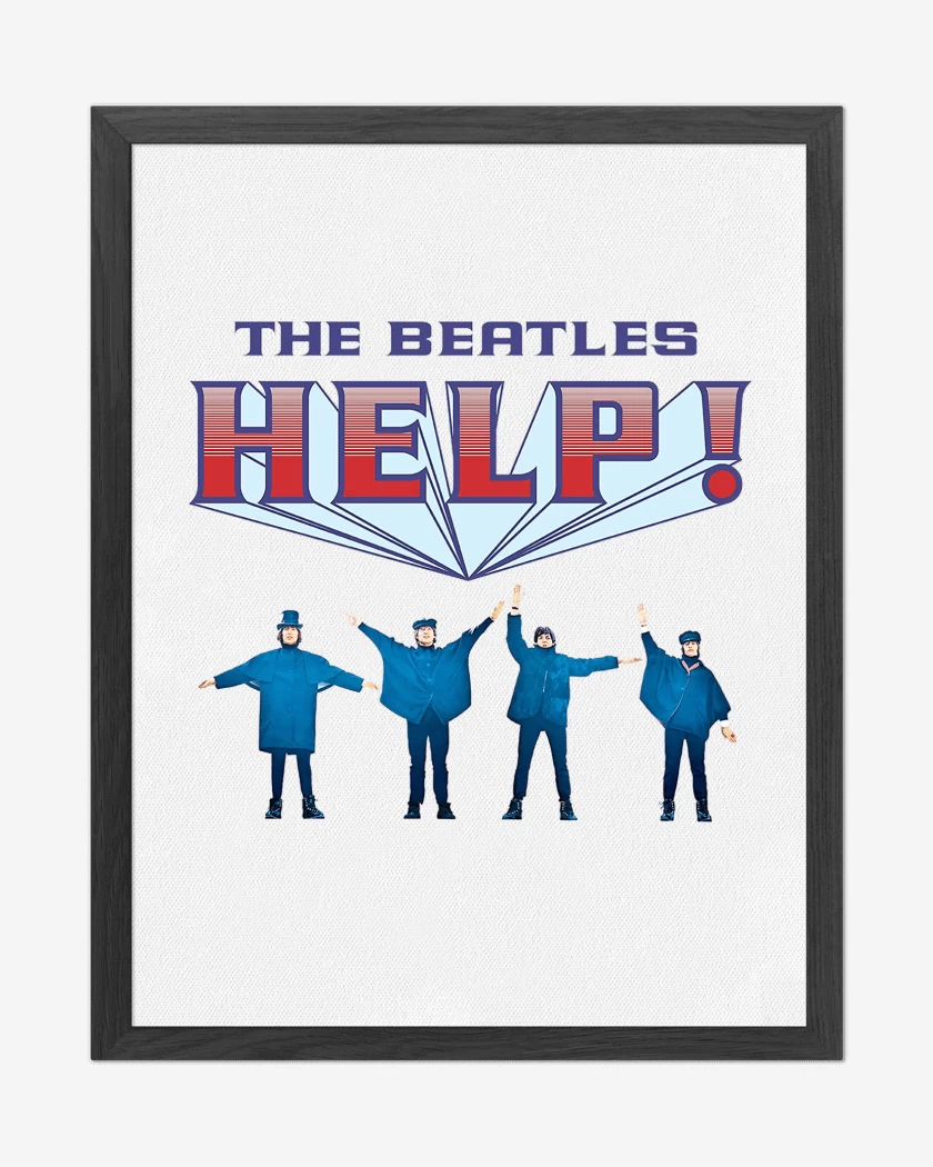 Cuadro decorativo Blanco de The Beatles Help