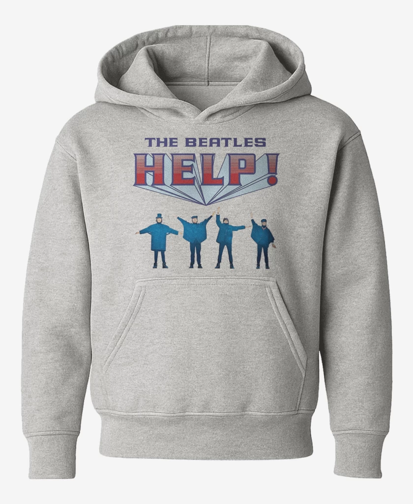 Poleron de niño Gris Melange de The Beatles Help