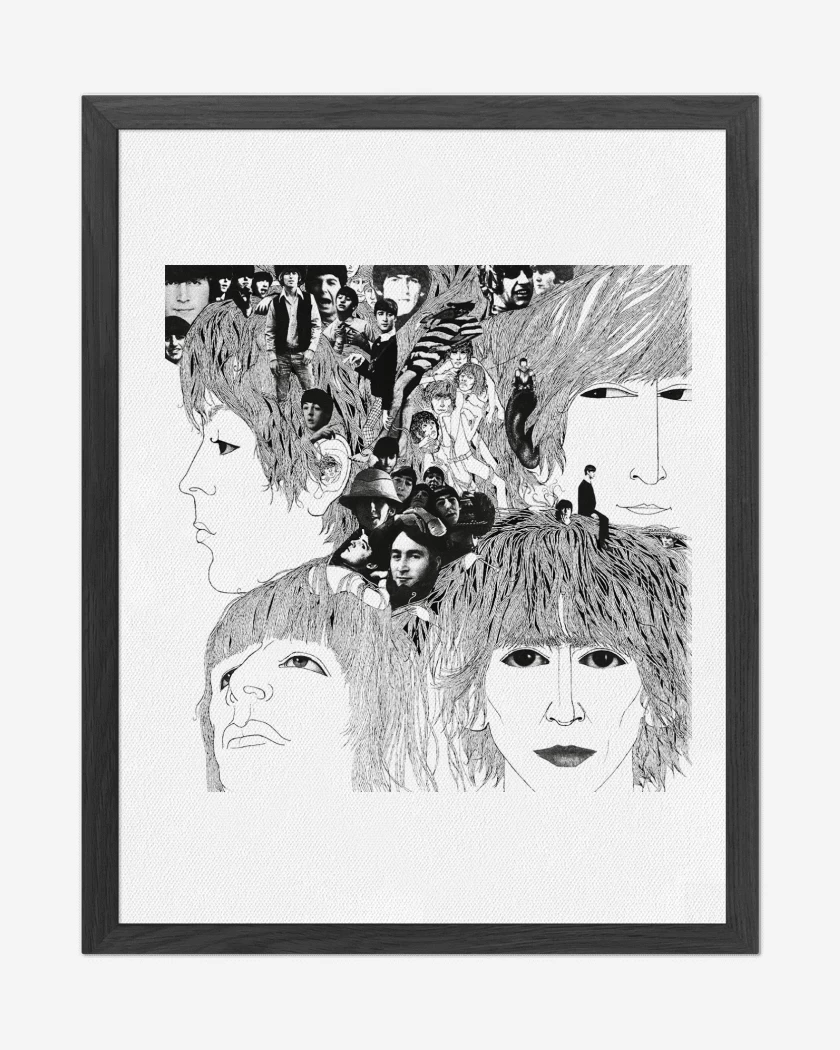 Cuadro decorativo Blanco de The Beatles Revolver v1