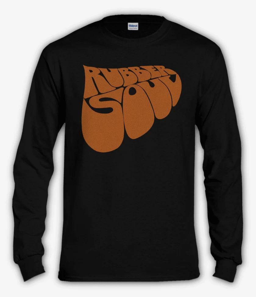 Polera manga larga The Beatles Rubber Soul Logo