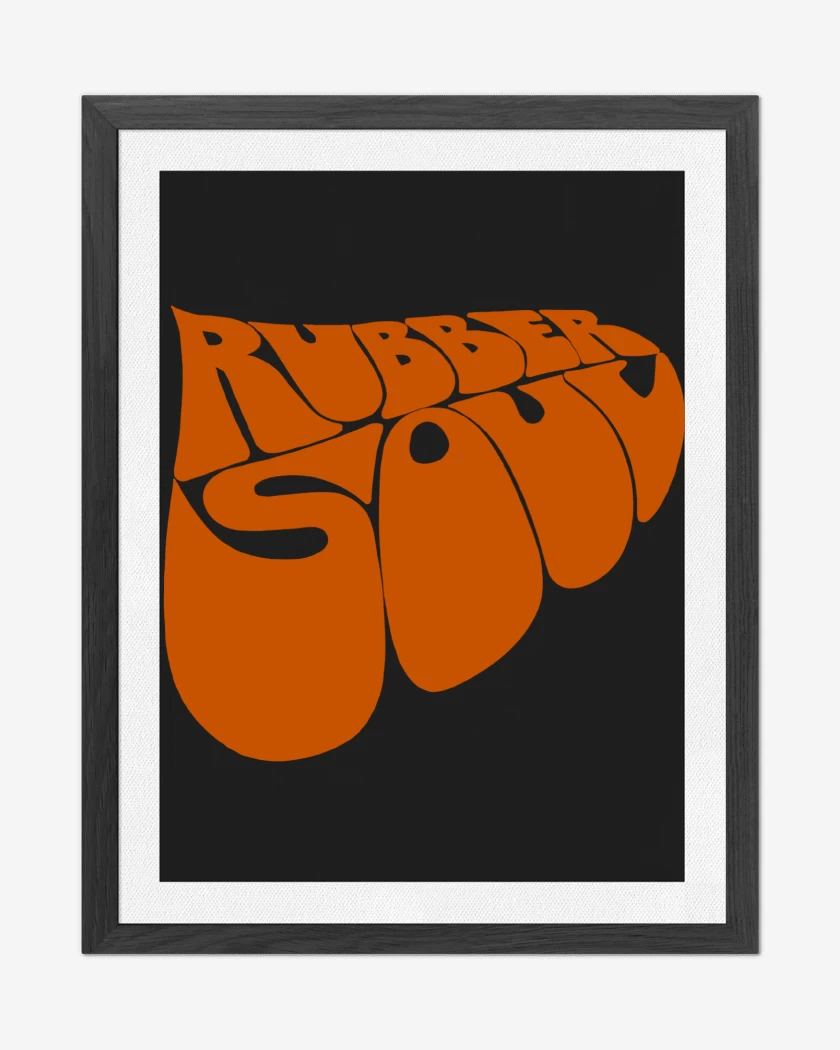 Cuadro decorativo The Beatles Rubber Soul Logo