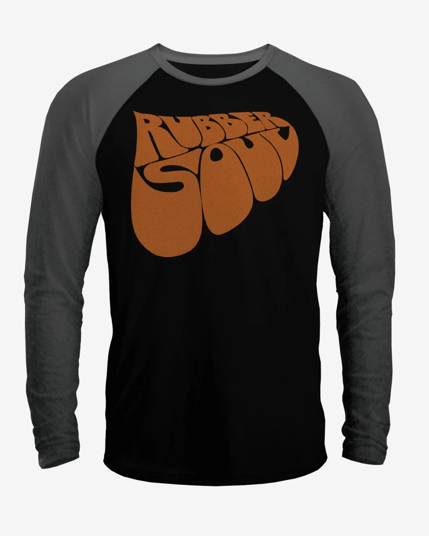 Polera Raglan The Beatles Rubber Soul Logo